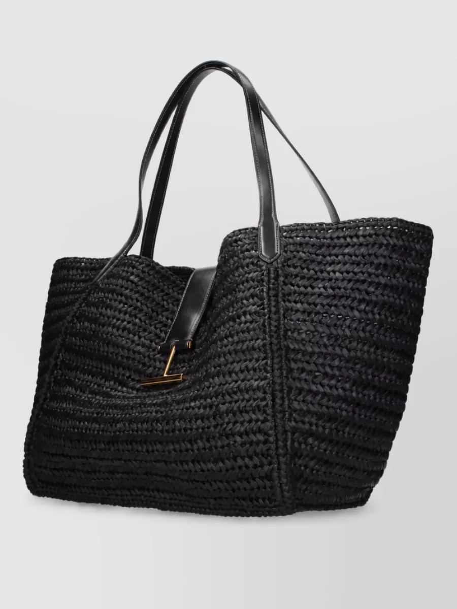 Tom Ford Na Raffia Tote Bag
