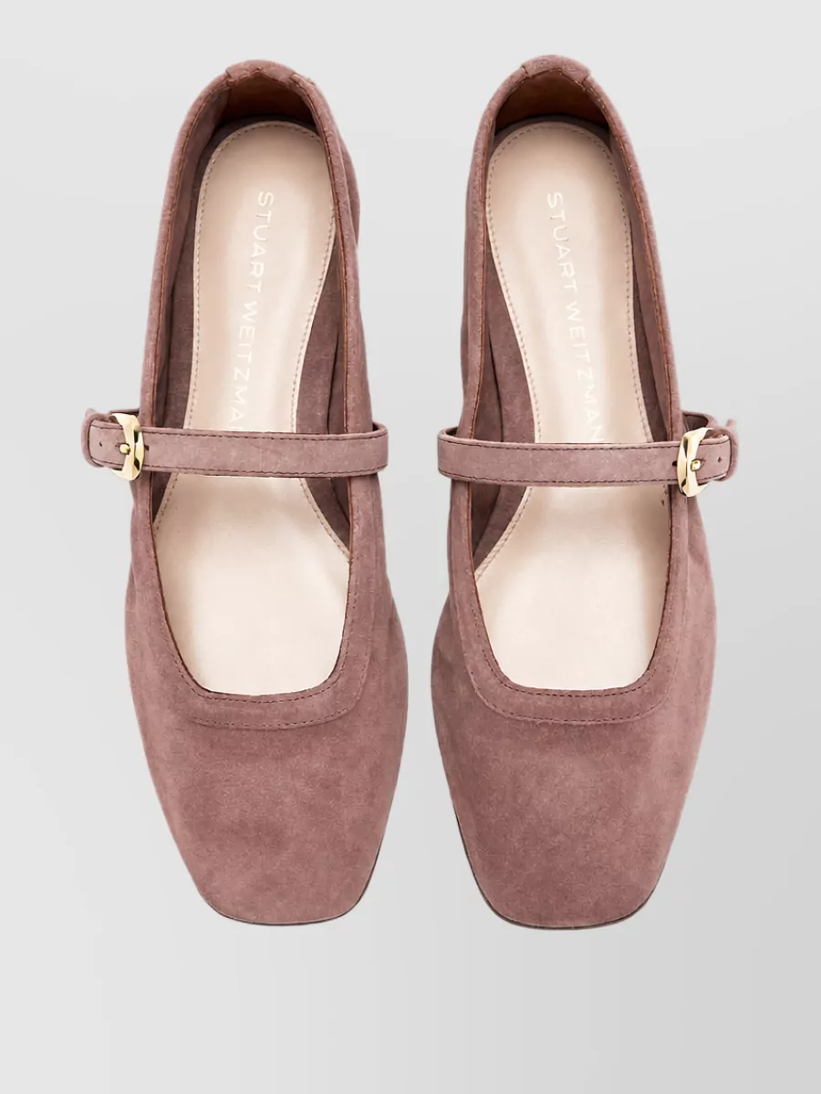Stuart Weitzman Silk Lace Ballerina Shoes