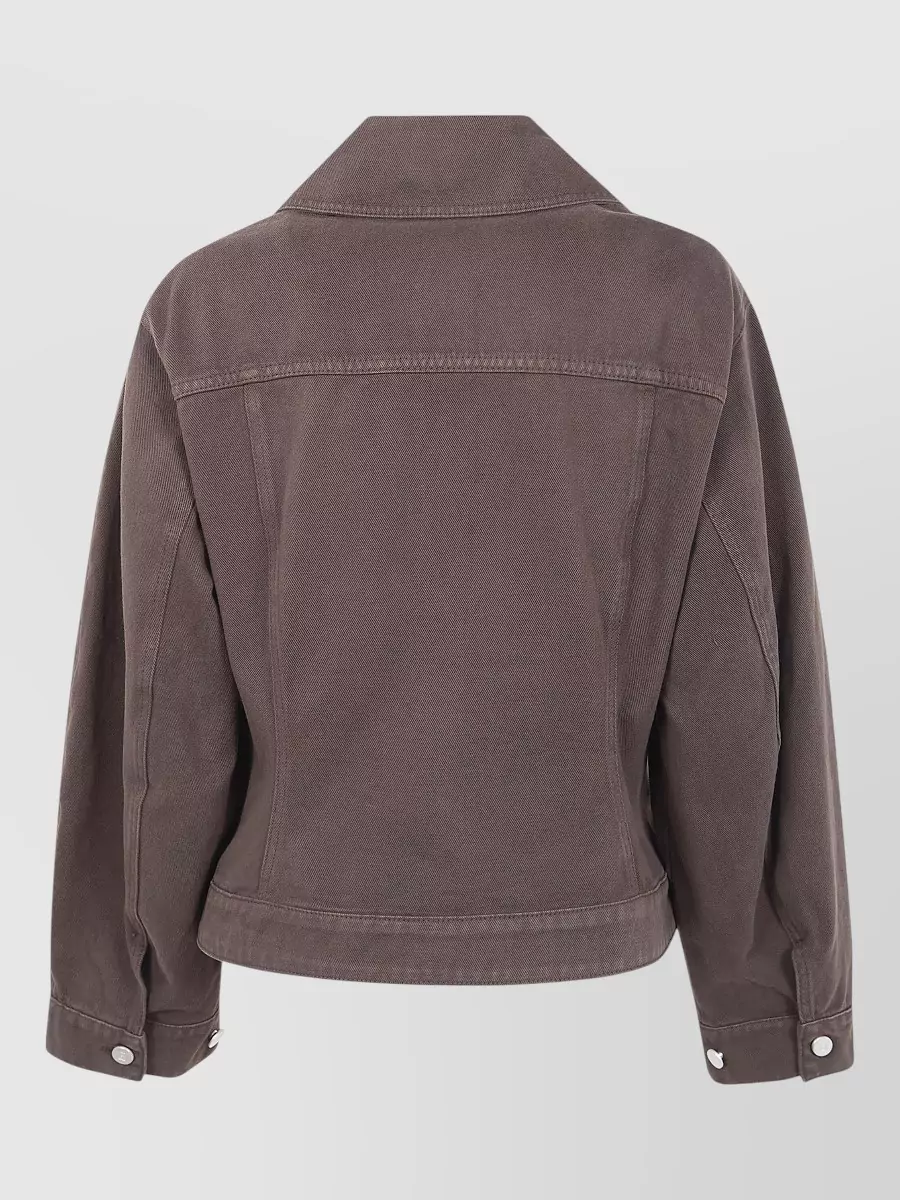 By Malene Birger Villies Double Breasted Coat Fitted Waist In Brown