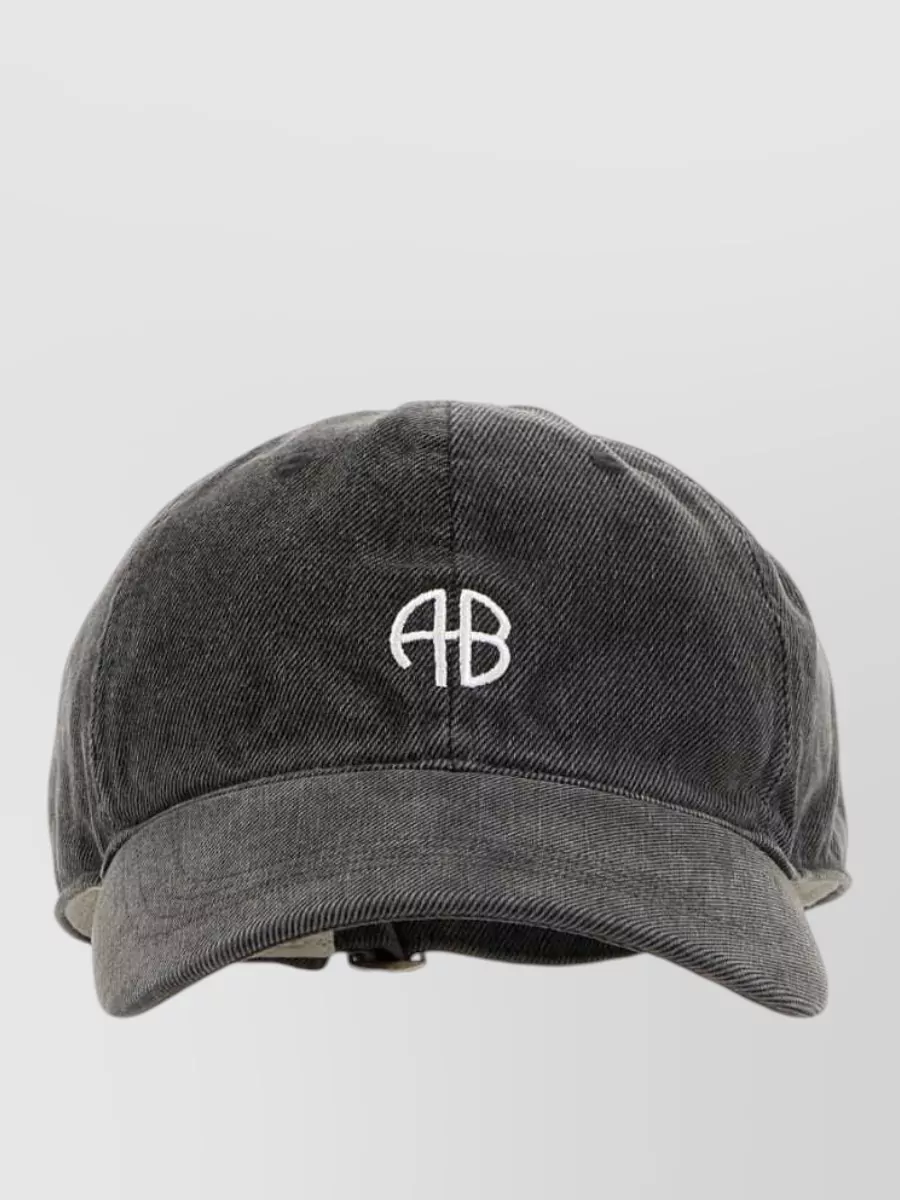 Anine Bing Denim Baseball Cap