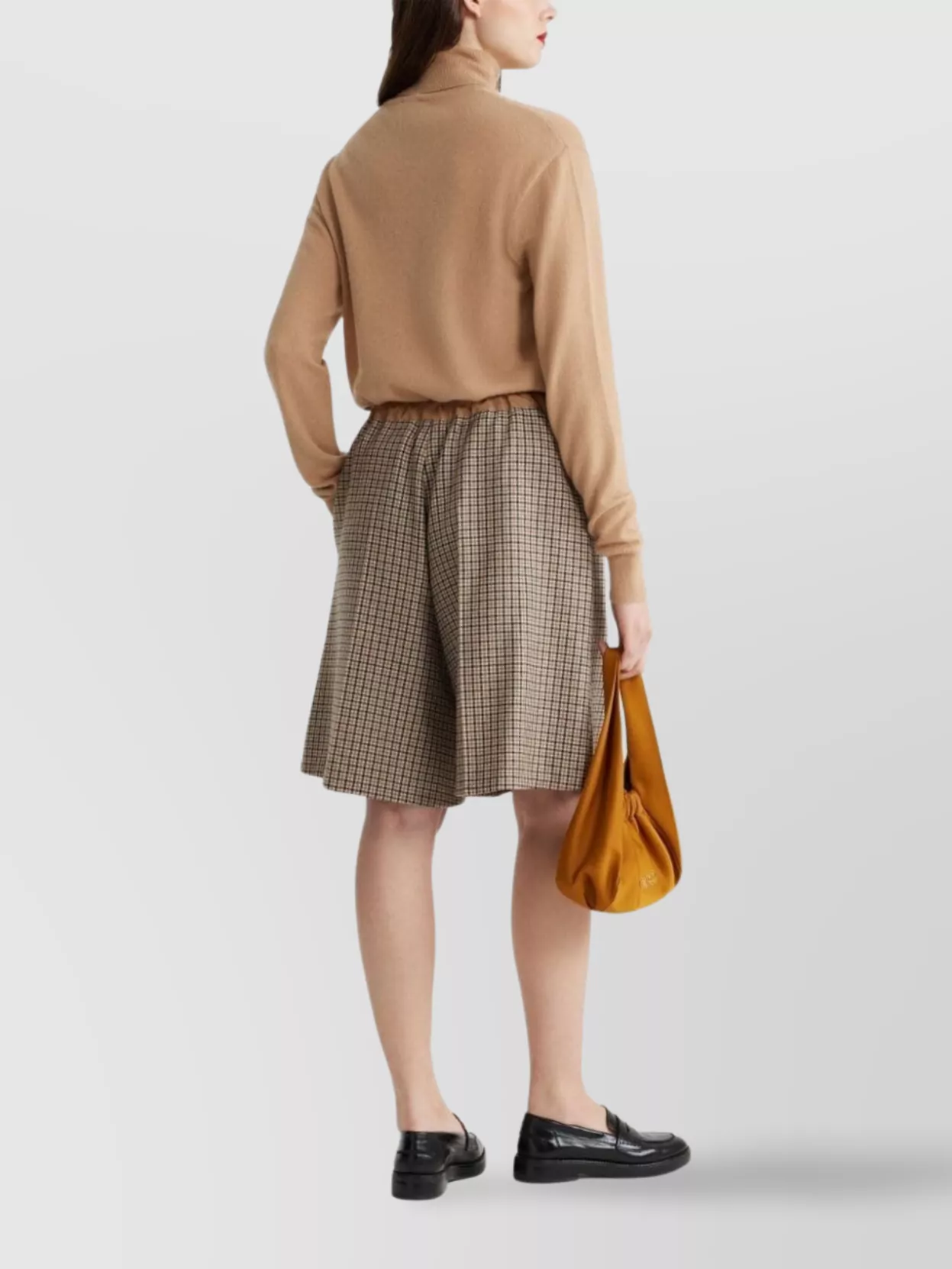 Patou Graphic Logo Wool Cashmere Turtleneck