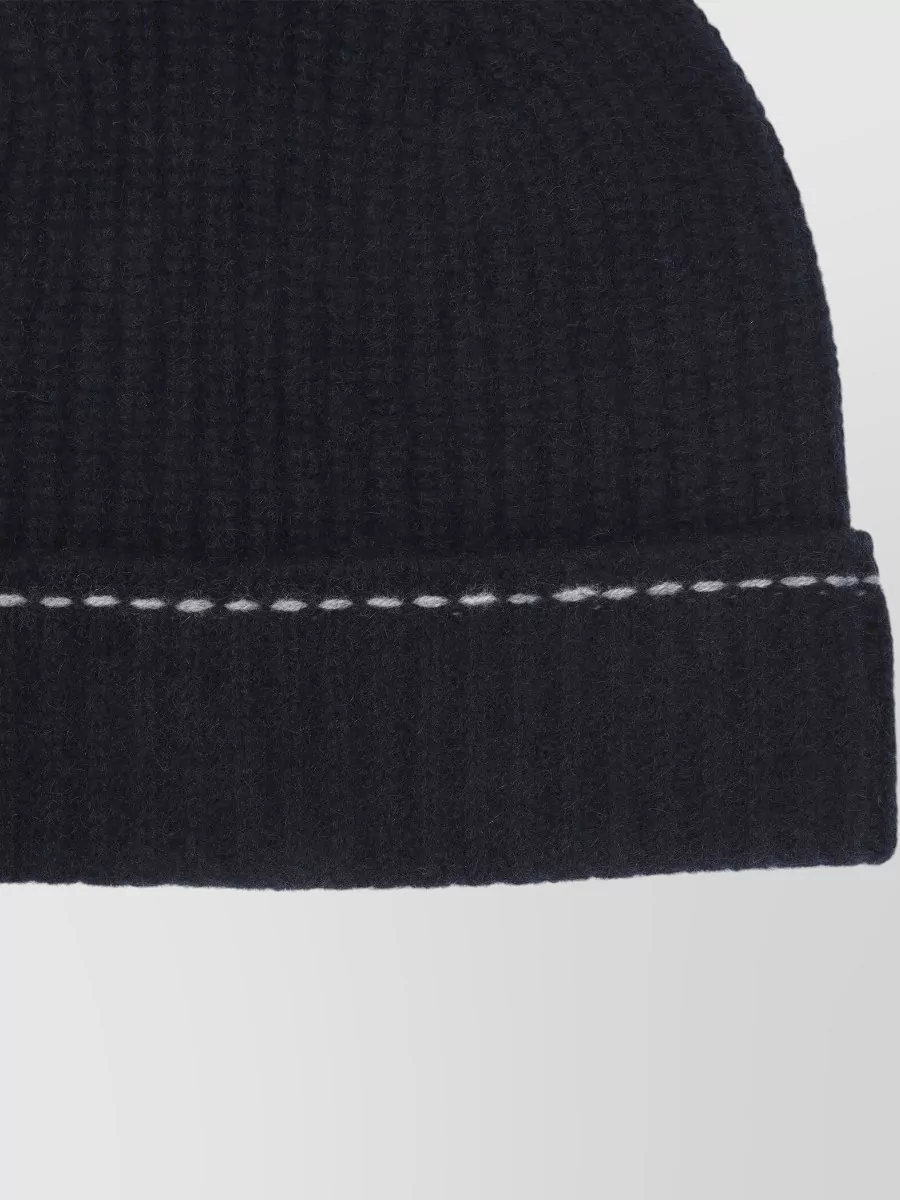 Kiton Cashmere Ribbed Beanie
