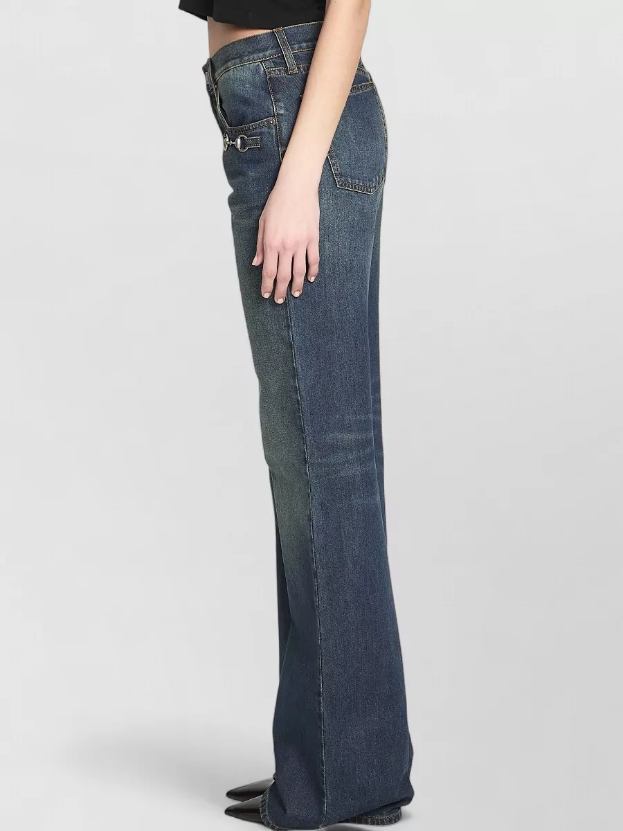 Gucci Denim Low-Rise Bootcut Jeans