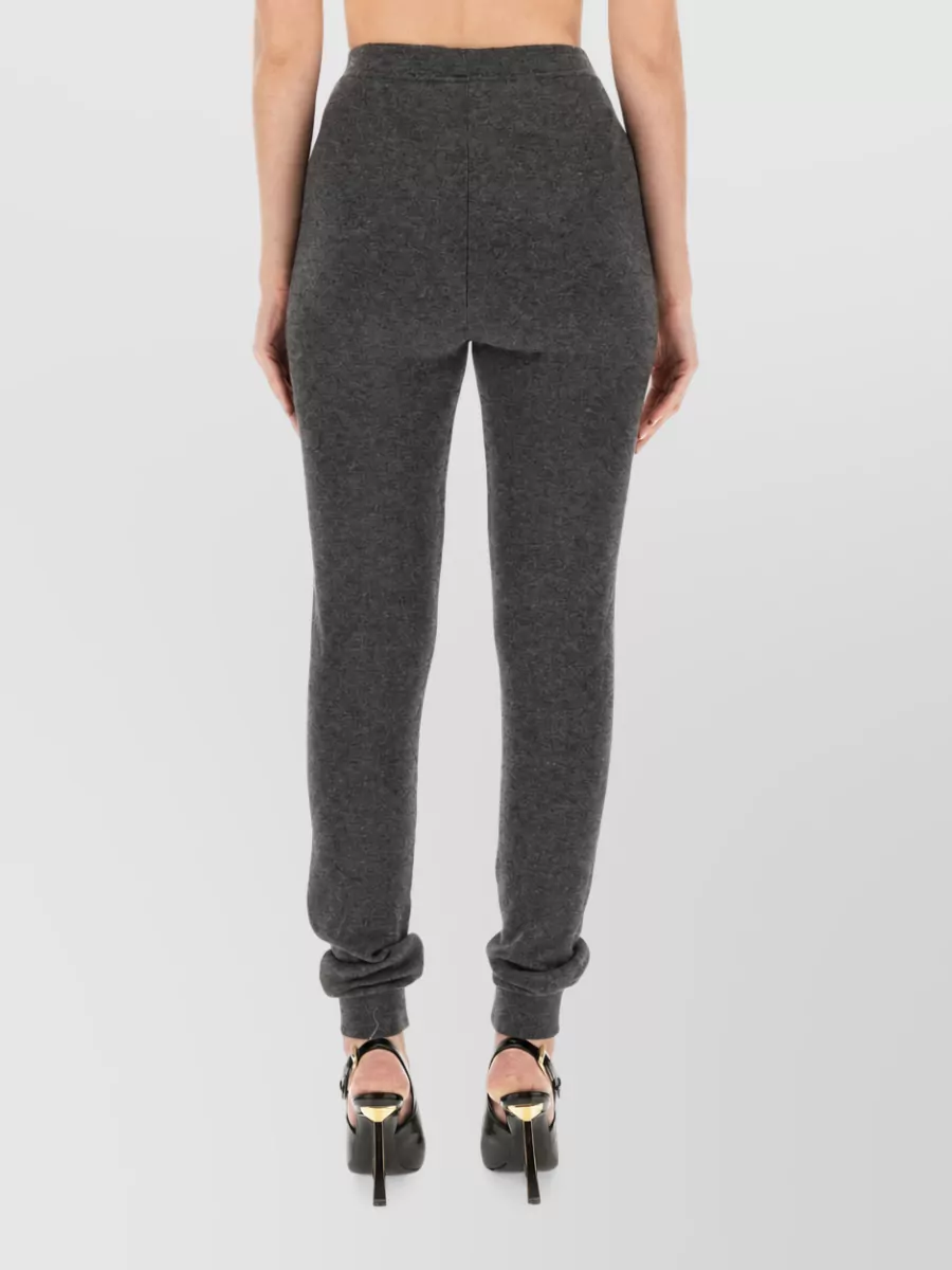 Saint Laurent Cashmere High-Rise Leggings