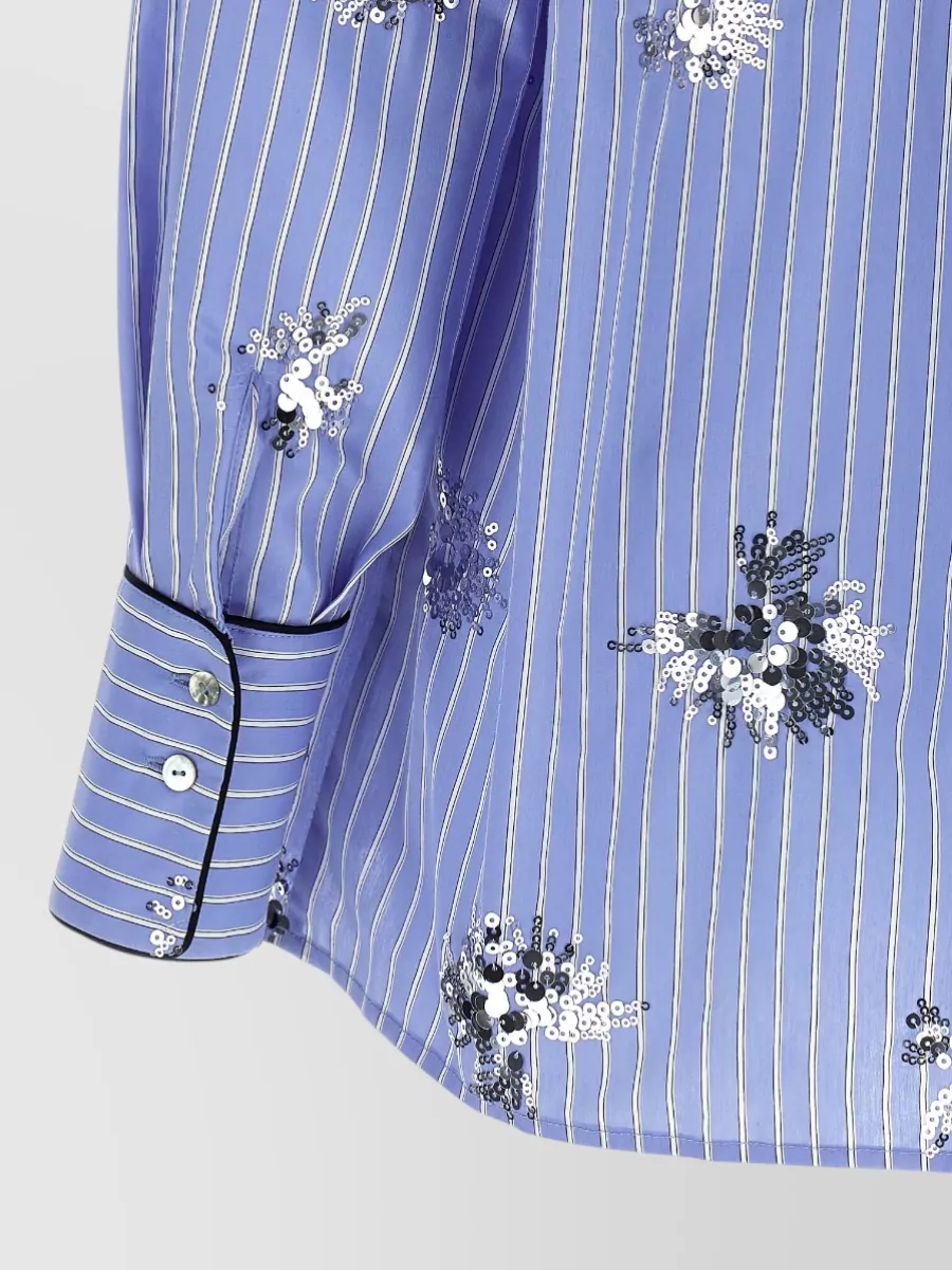 Le Twins Striped Embellished Shirt