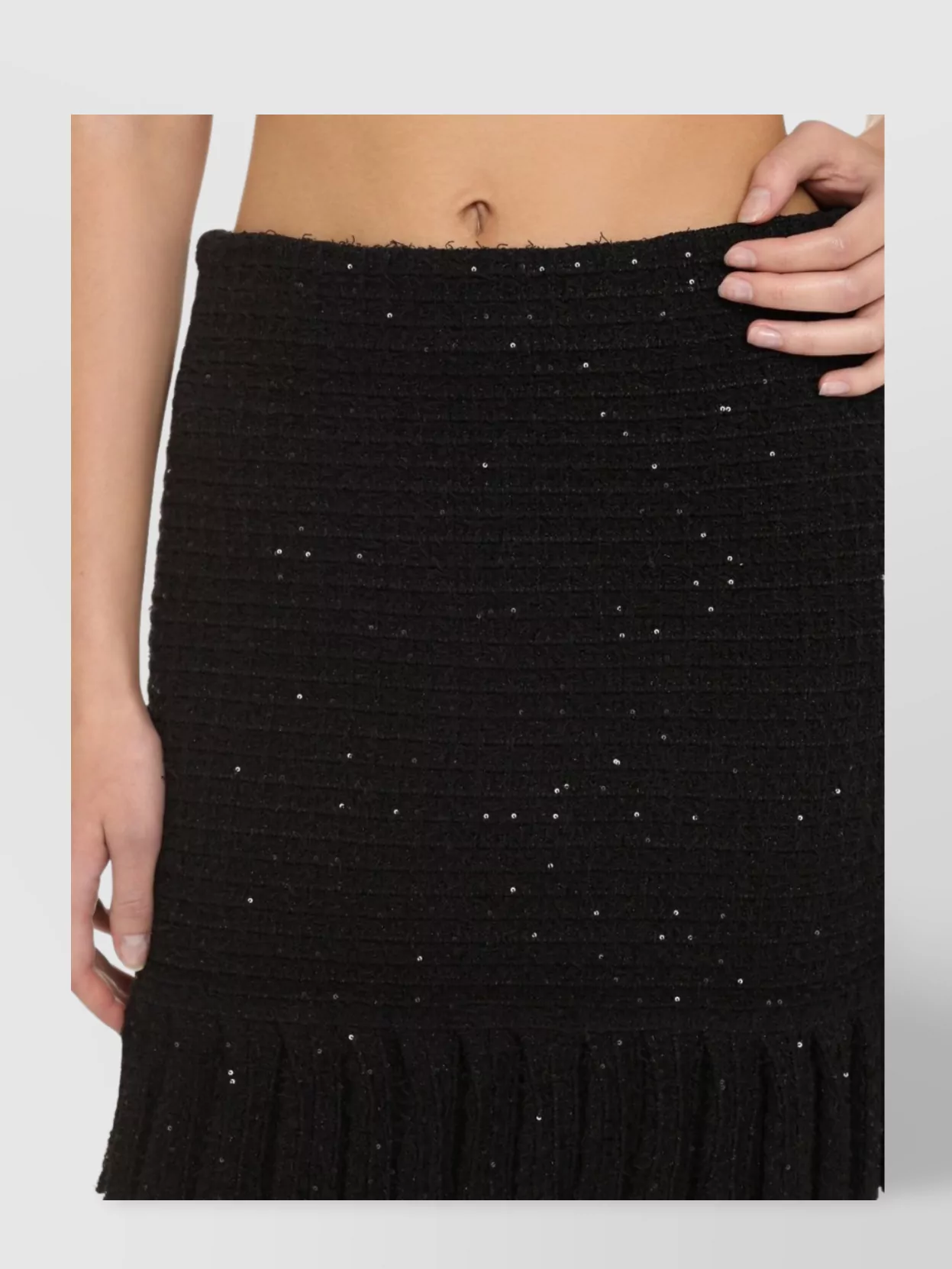 Self-portrait Knitted Mini Skirt