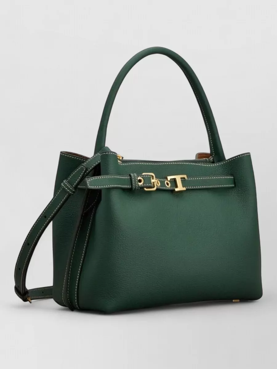 Tod's Leather Mini Tote Bag Top Handle Strap