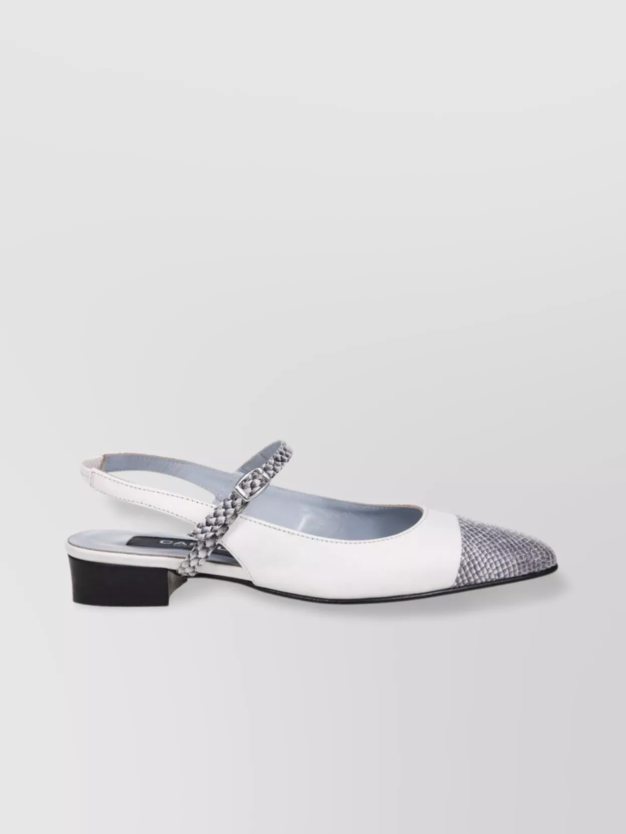 Shop Carel Block Heel Slingback Pump With Textured Toe