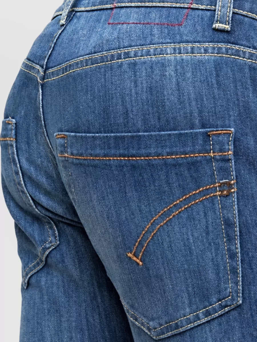 Dondup Denim Straight-Leg Trousers