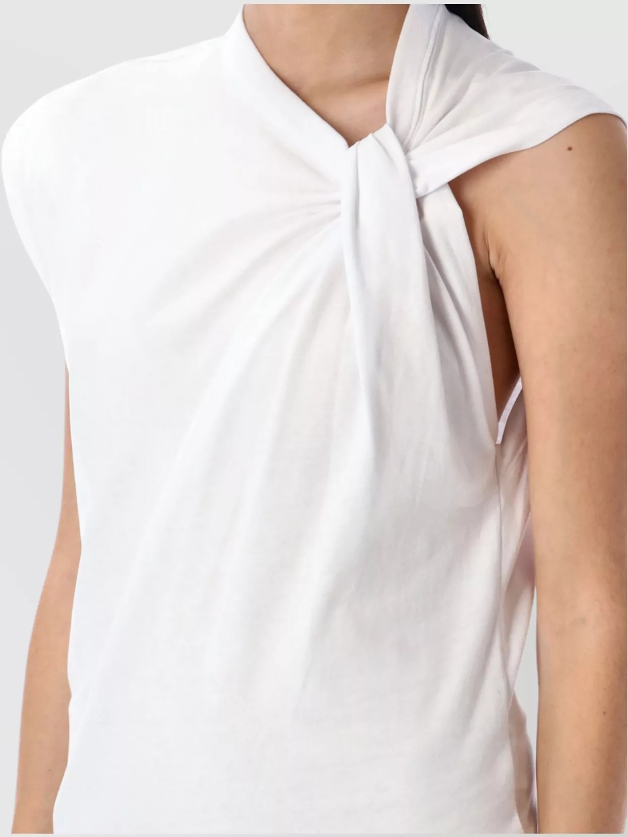 Isabel Marant Etoile Asymmetric Knot Detail Sleeveless Mini Dress