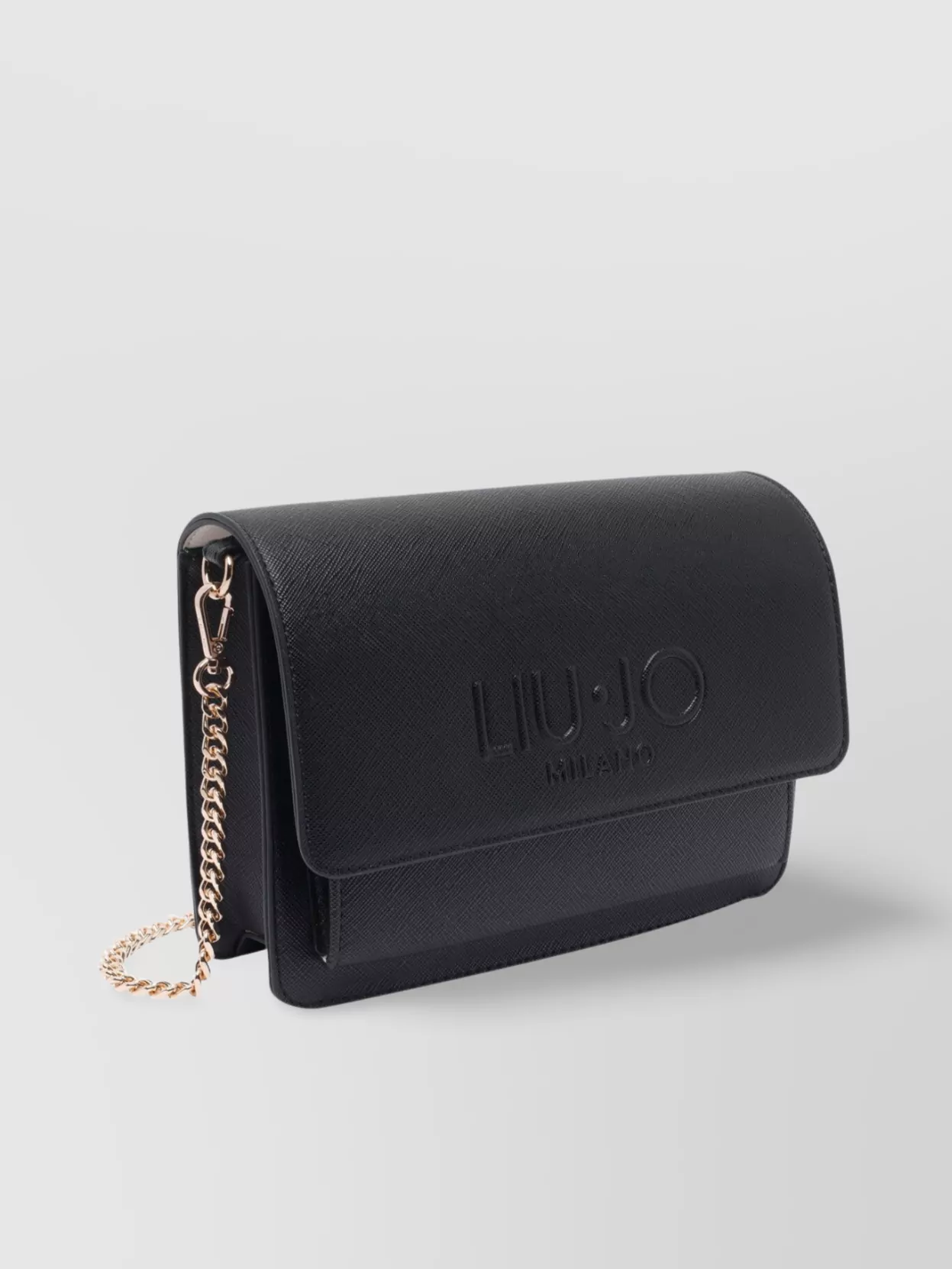 Liu •jo Crossbody Bag With Chain Strap And Textured Finish