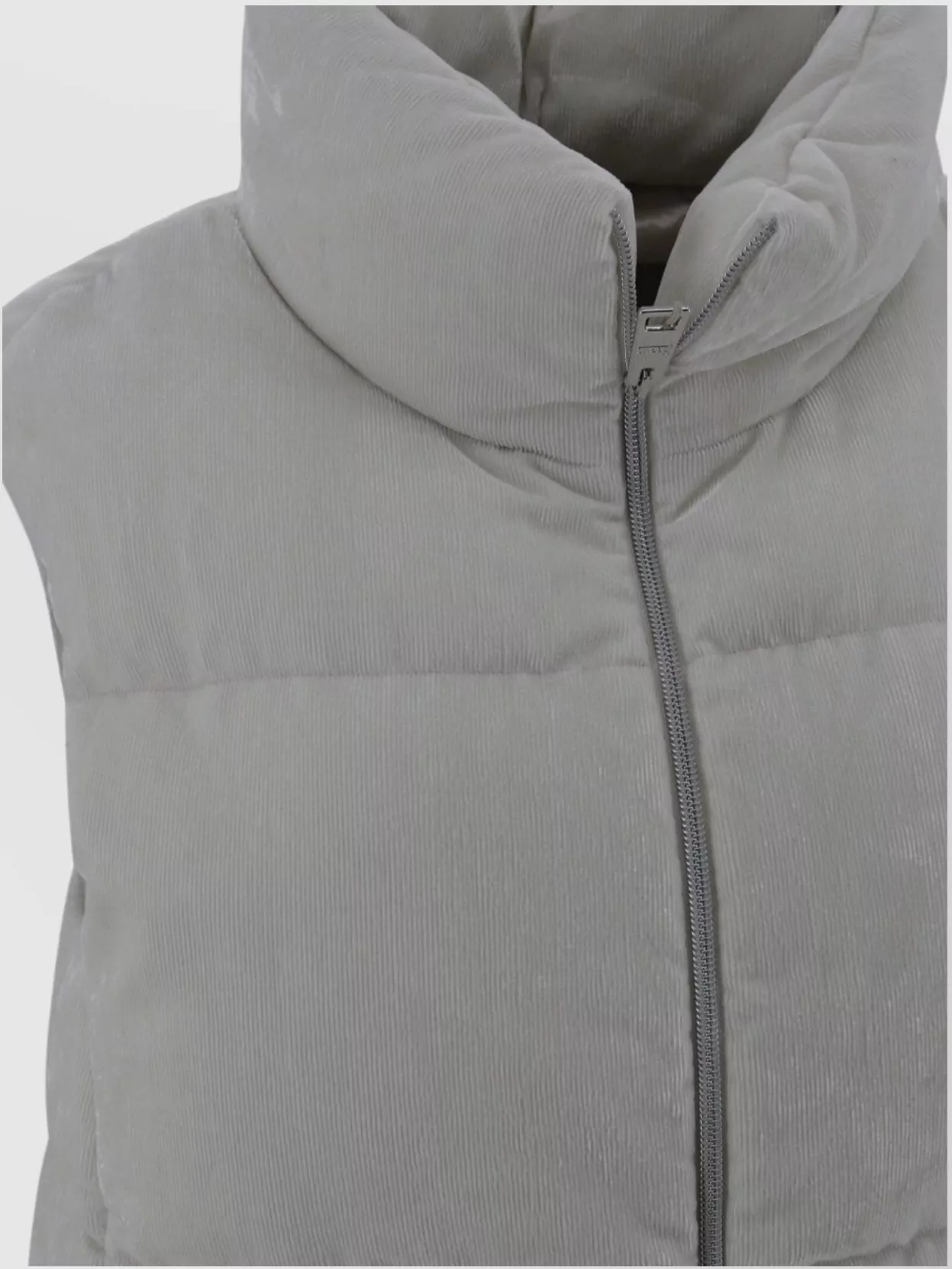 Herno Quilted Velvet Vest Lurex Accents