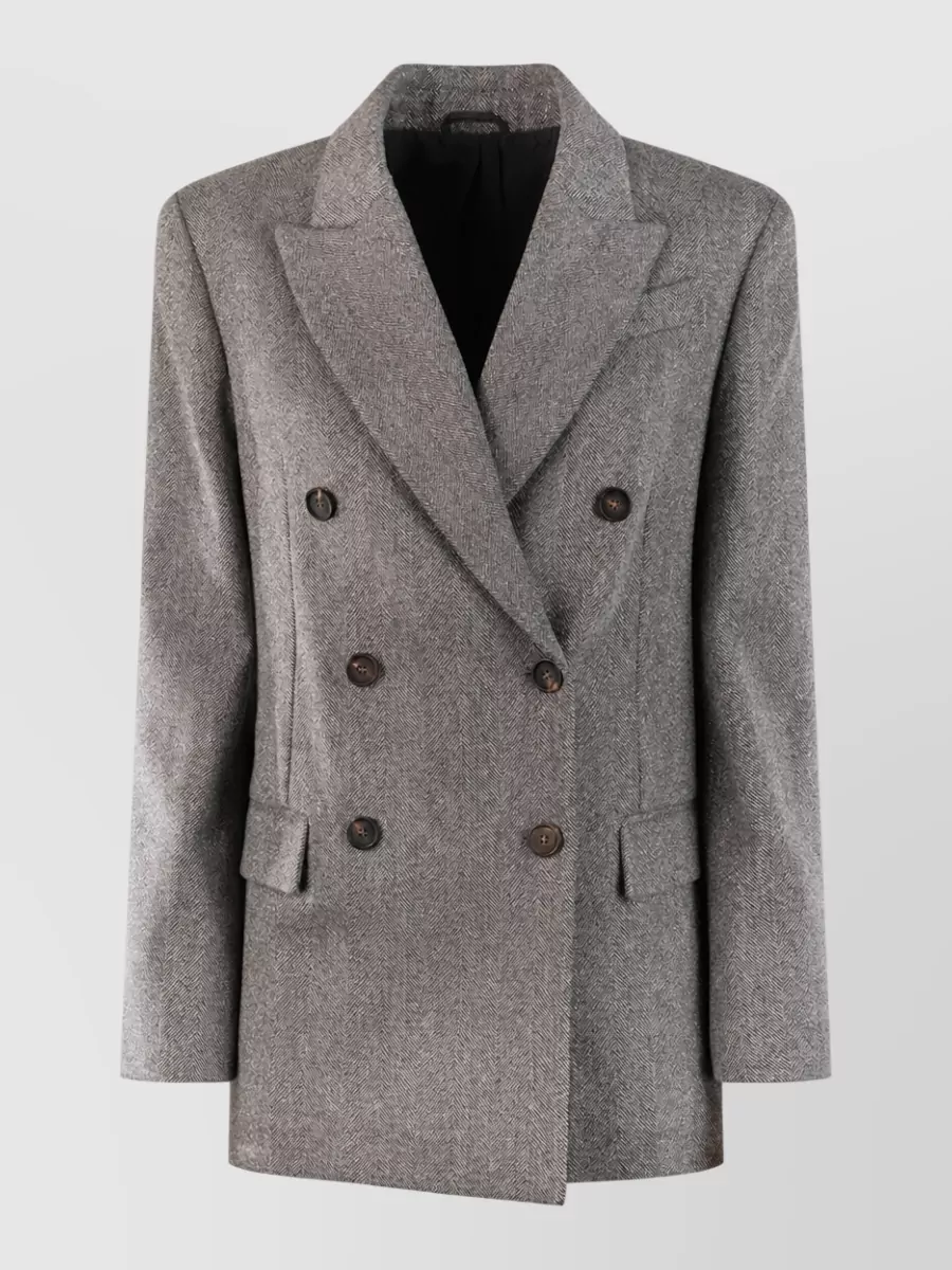 Brunello Cucinelli double breasted coat