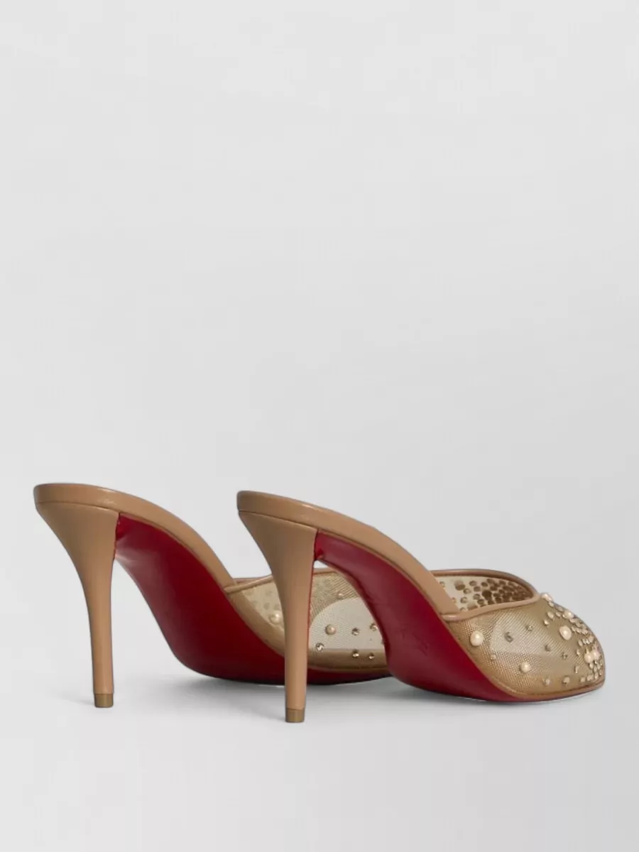 Christian Louboutin Strass Embellished Mules