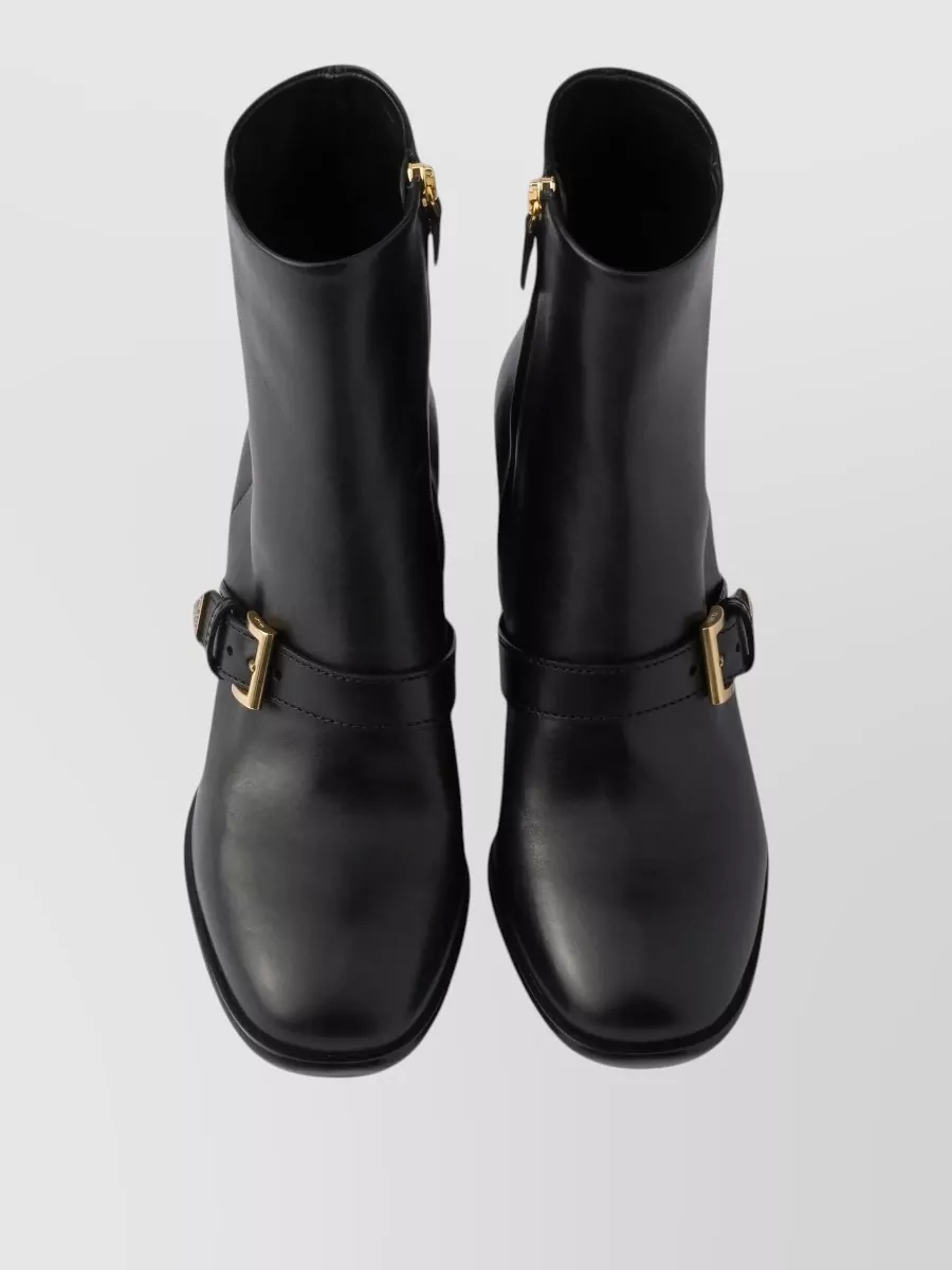 Prada Leather Ankle Boots