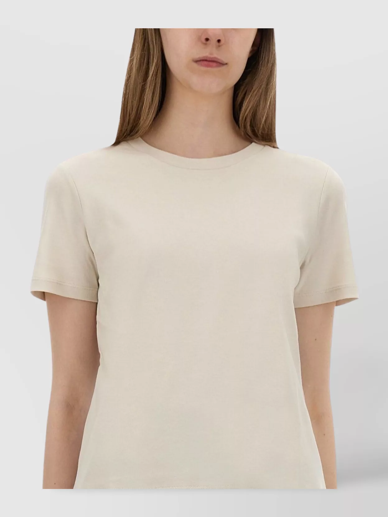 S Max Mara Crew Neck Short Sleeve Straight Hem T-Shirt