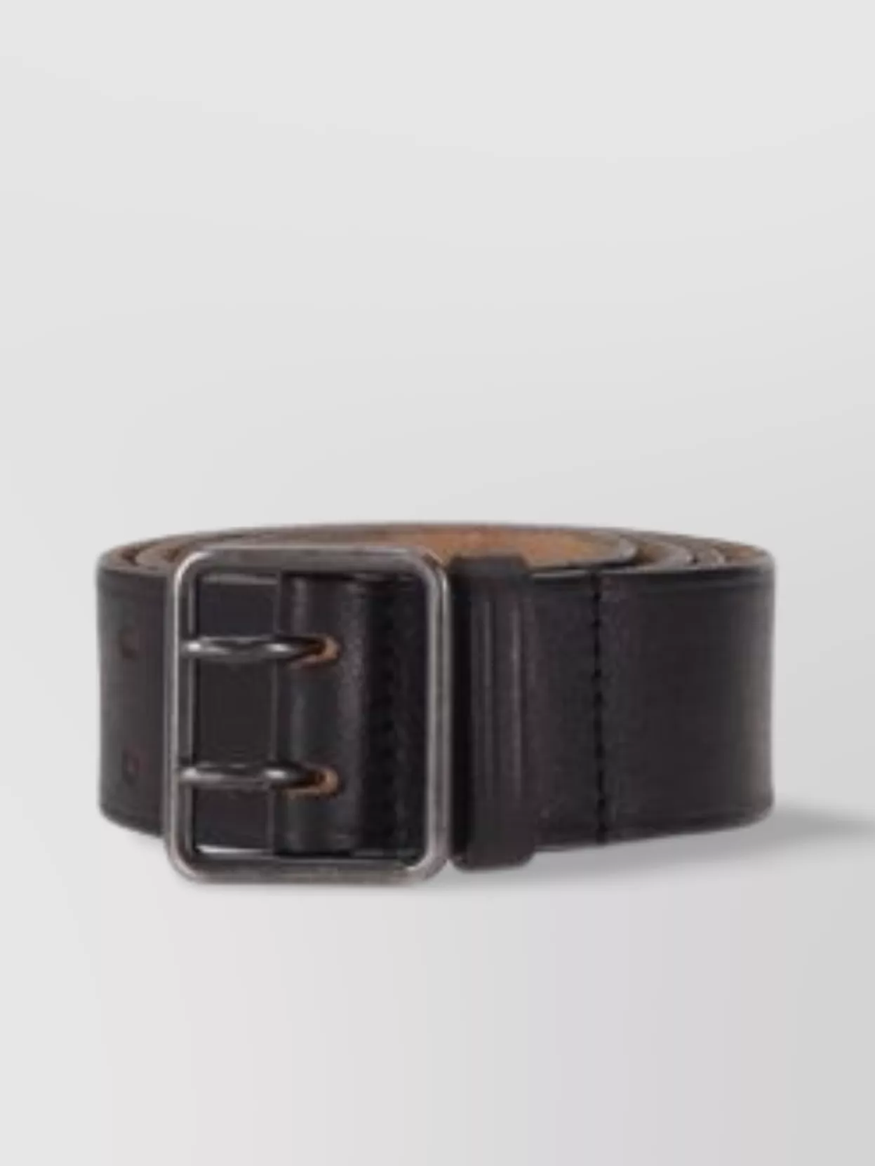 Dsquared2 Perforated Buckle Belts Smooth Finish In Black