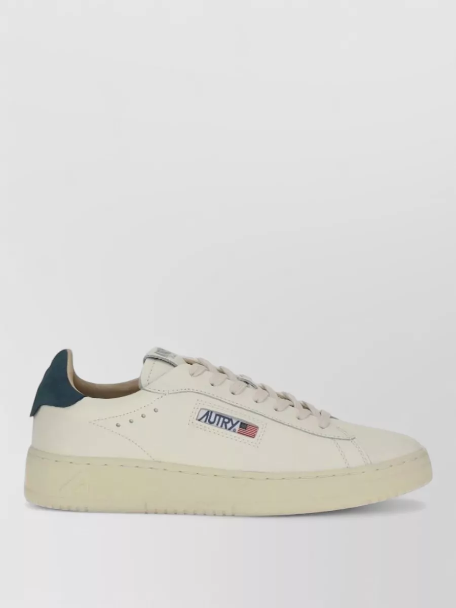 Autry leather low-top lace-up sneakers