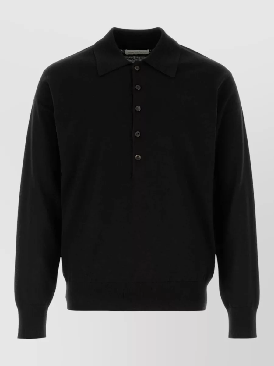 Dries Van Noten merino wool polo shirt