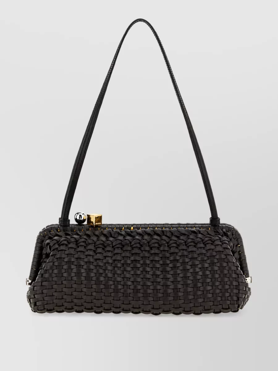 Jacquemus la pochette salon la grande pochette salon leather clutch bag