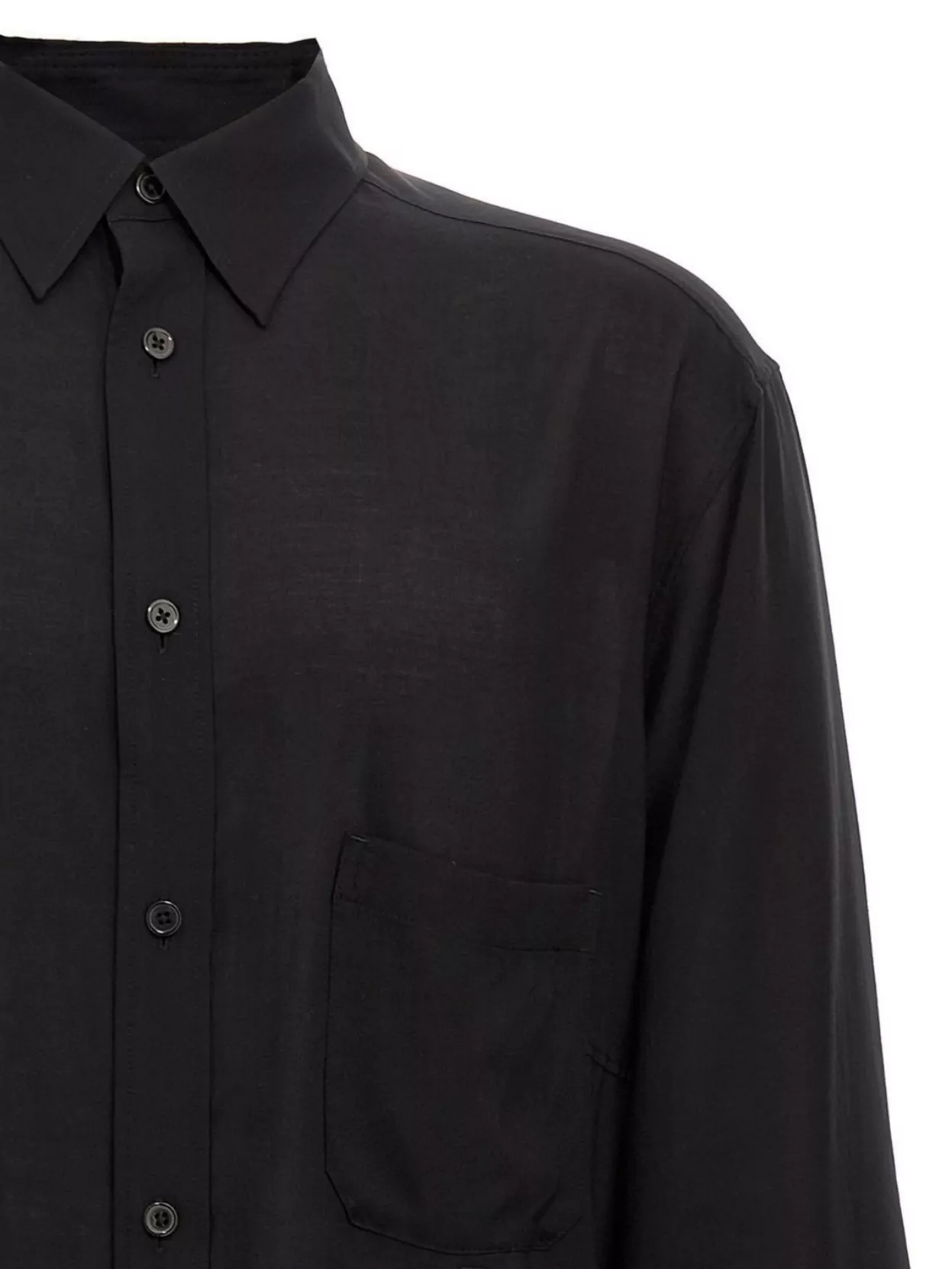 Yohji Yamamoto Lawn Zip Button Blouse Shirt