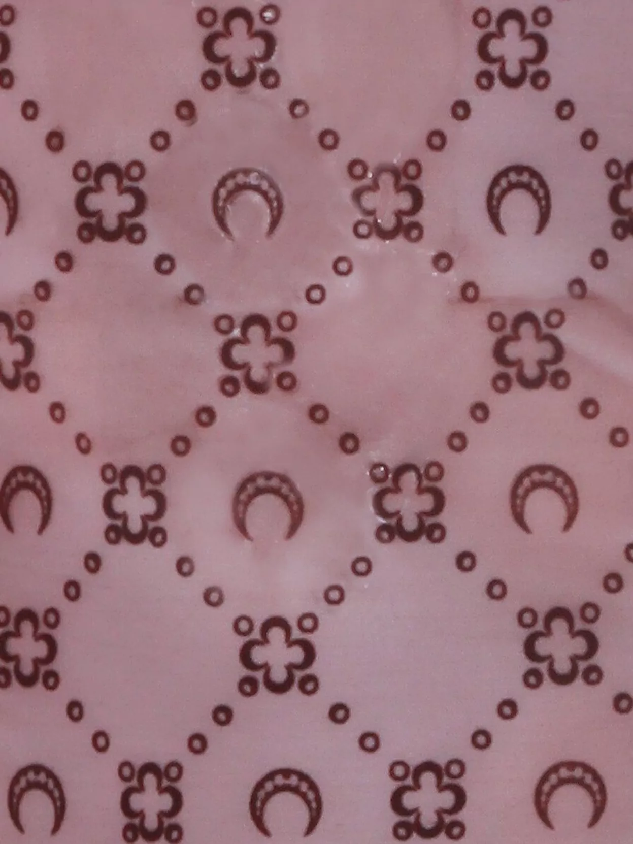 Marine Serre Long Sleeve Sheer Patterned Top