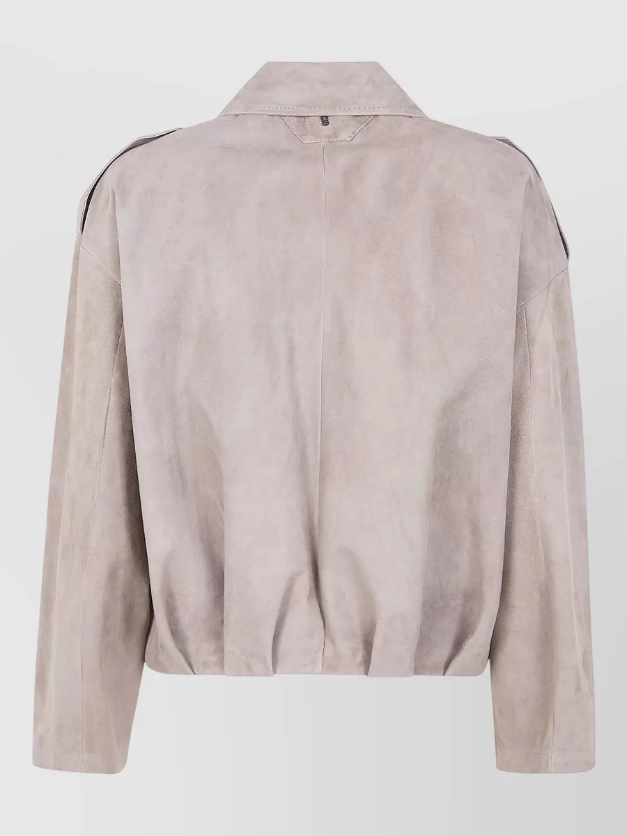 Salvatore Santoro Suede Bomber Jacket