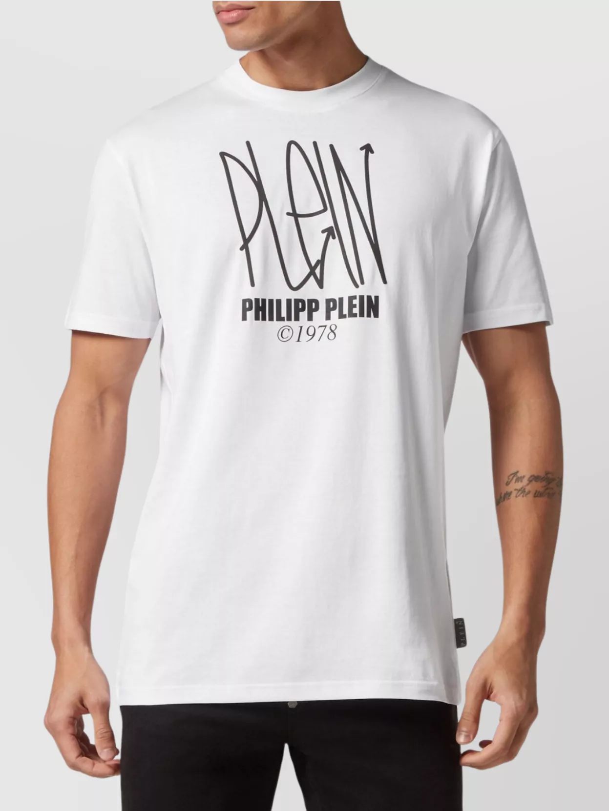 Philipp Plein Crew Neck Graphic Print Short Sleeves T-Shirt