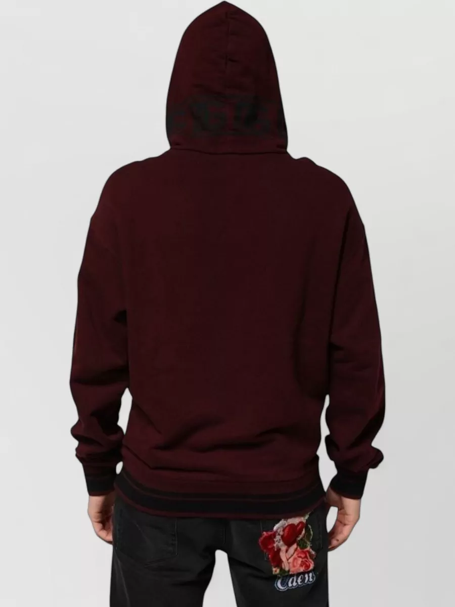 Dolce&Gabbana Cotton Checked Relaxed-Fit Hoodie