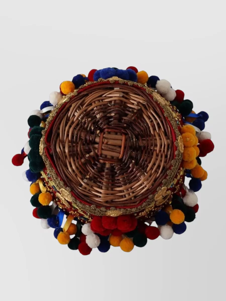 Dolce&Gabbana Agnese Wicker Basket Bag