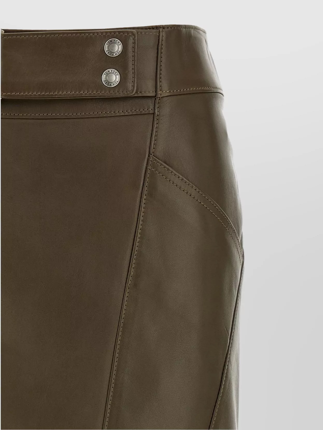 Tom Ford Buttoned Front Panel Stitching Skirt