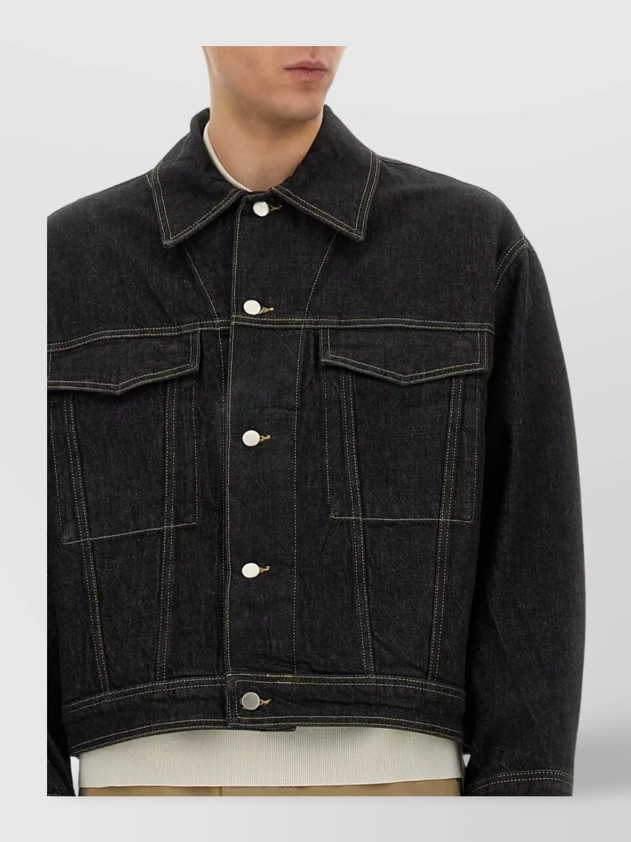 Studio Nicholson Klassische Jeansjacke