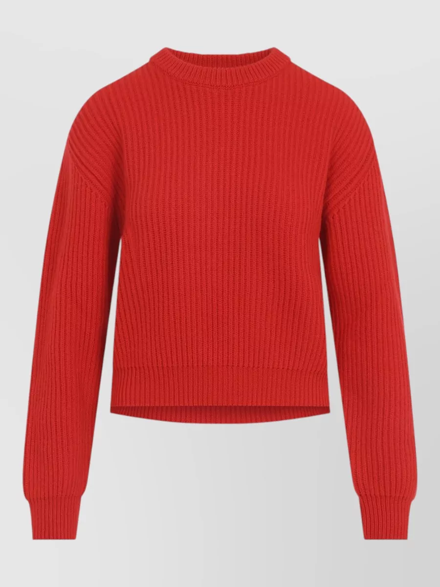 Jil Sander Wool ribbed knit sweater