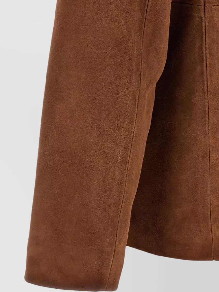 Golden Goose Leather Single Breasted Jacket