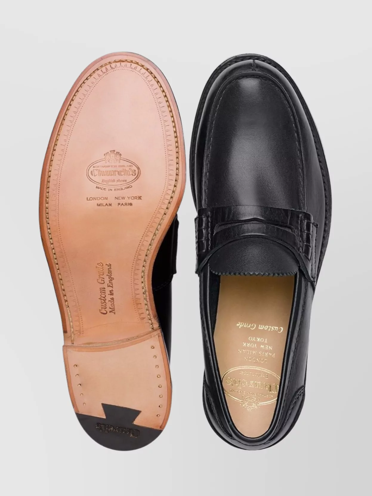 Church's Rodeo Moccasin Leather Sole Penny Strap