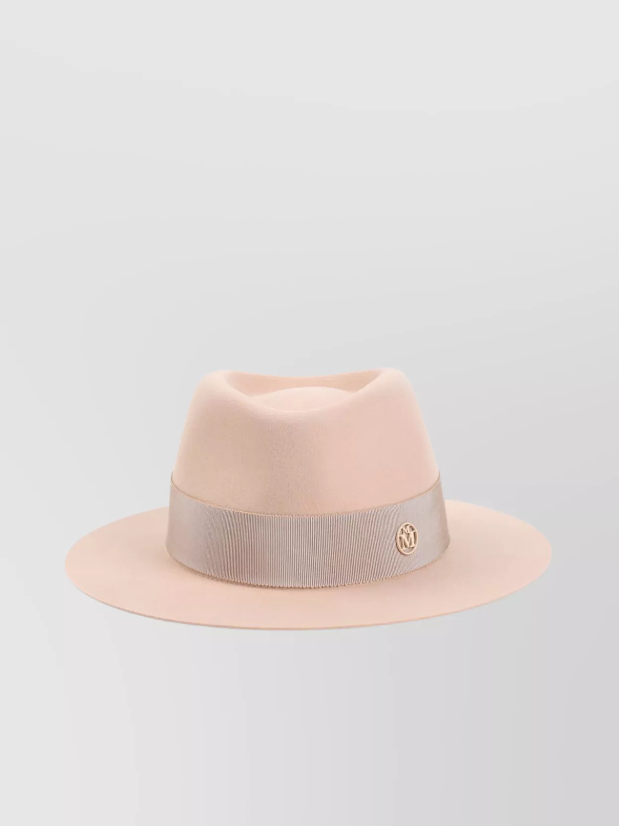 Shop Maison Michel Andre Hat With Concave Crown And Ribbon Detail
