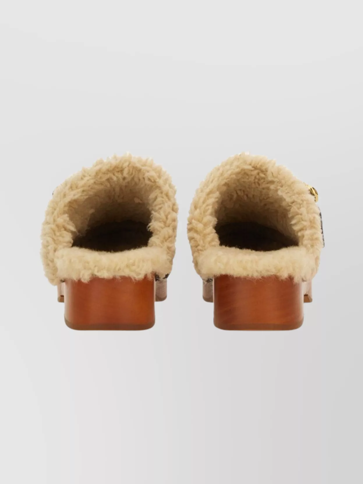 Chloé Mules With Buckle And Studded Trim
