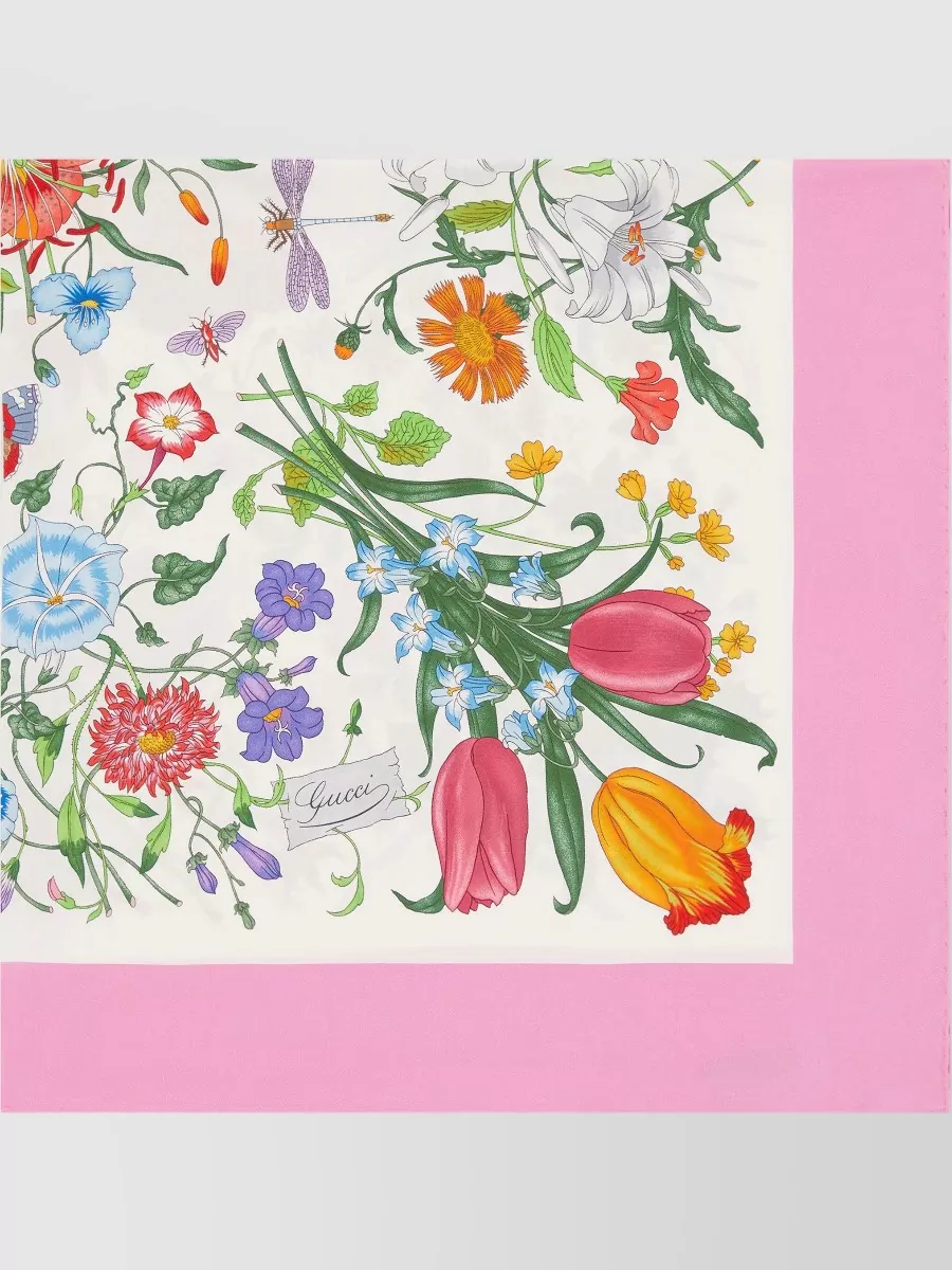 Gucci Silk Floral-Print Scarf