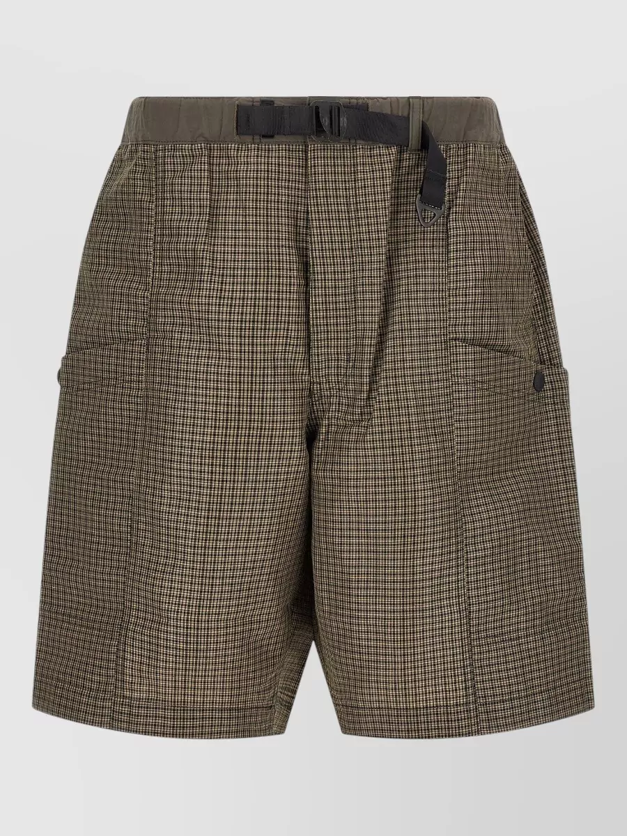 Comme des Garçons checked wide-leg bermuda shorts