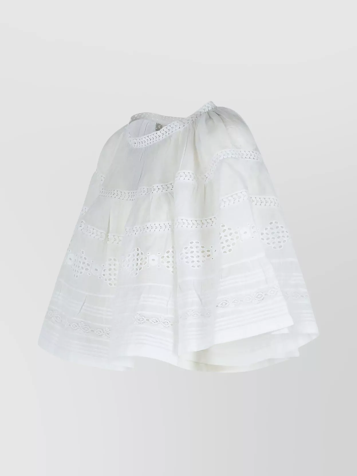 Isabel Marant Étoile 'cotton Blouse With Pleated Design And Lace Detailing'