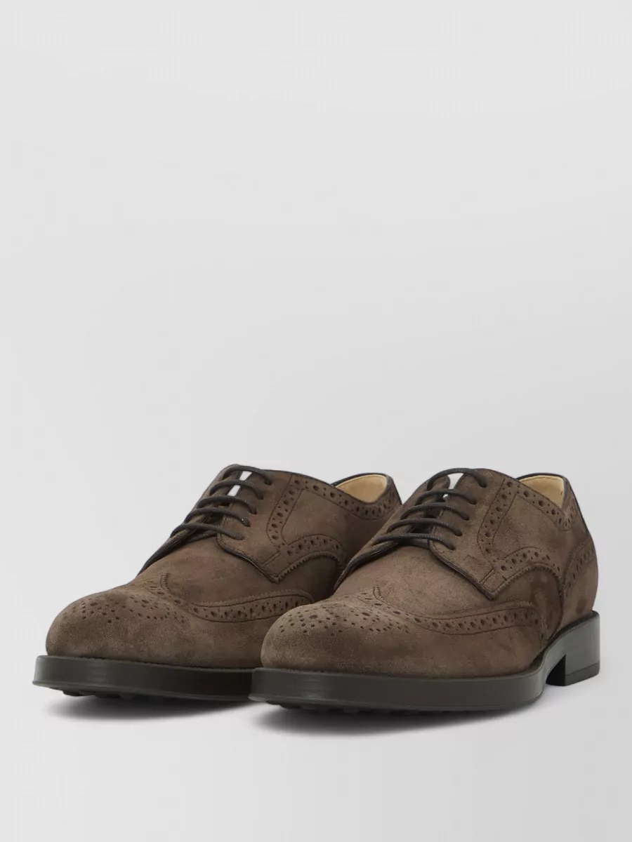 Tod's Suede Lace-Up Brogues