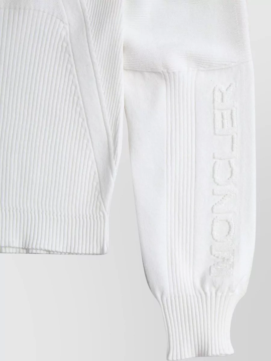 Moncler Grenoble Ribbed Knit Crew Neck Slim Sweater
