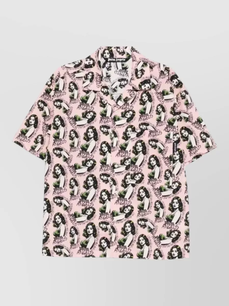 Palm Angels loose bowling shirt