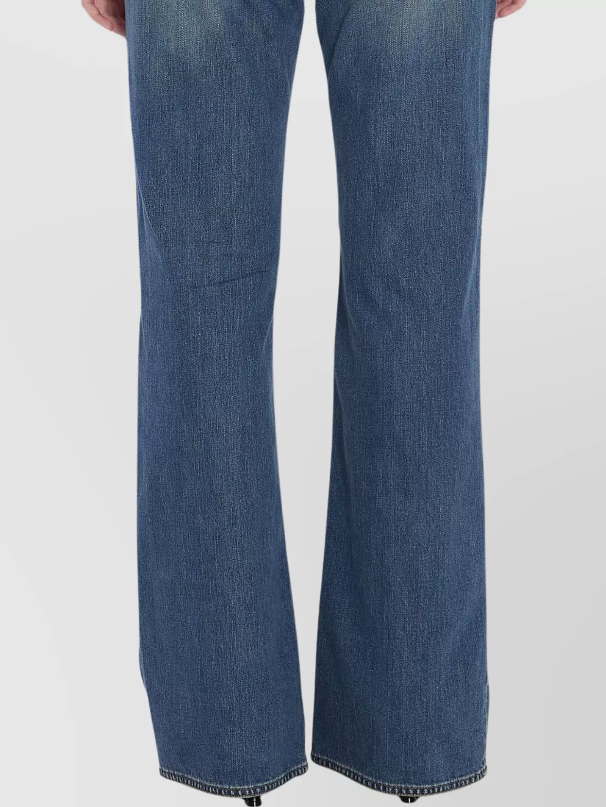 Jean Paul Gaultier Zipped Trousers Featuring Flared Legs In Blue