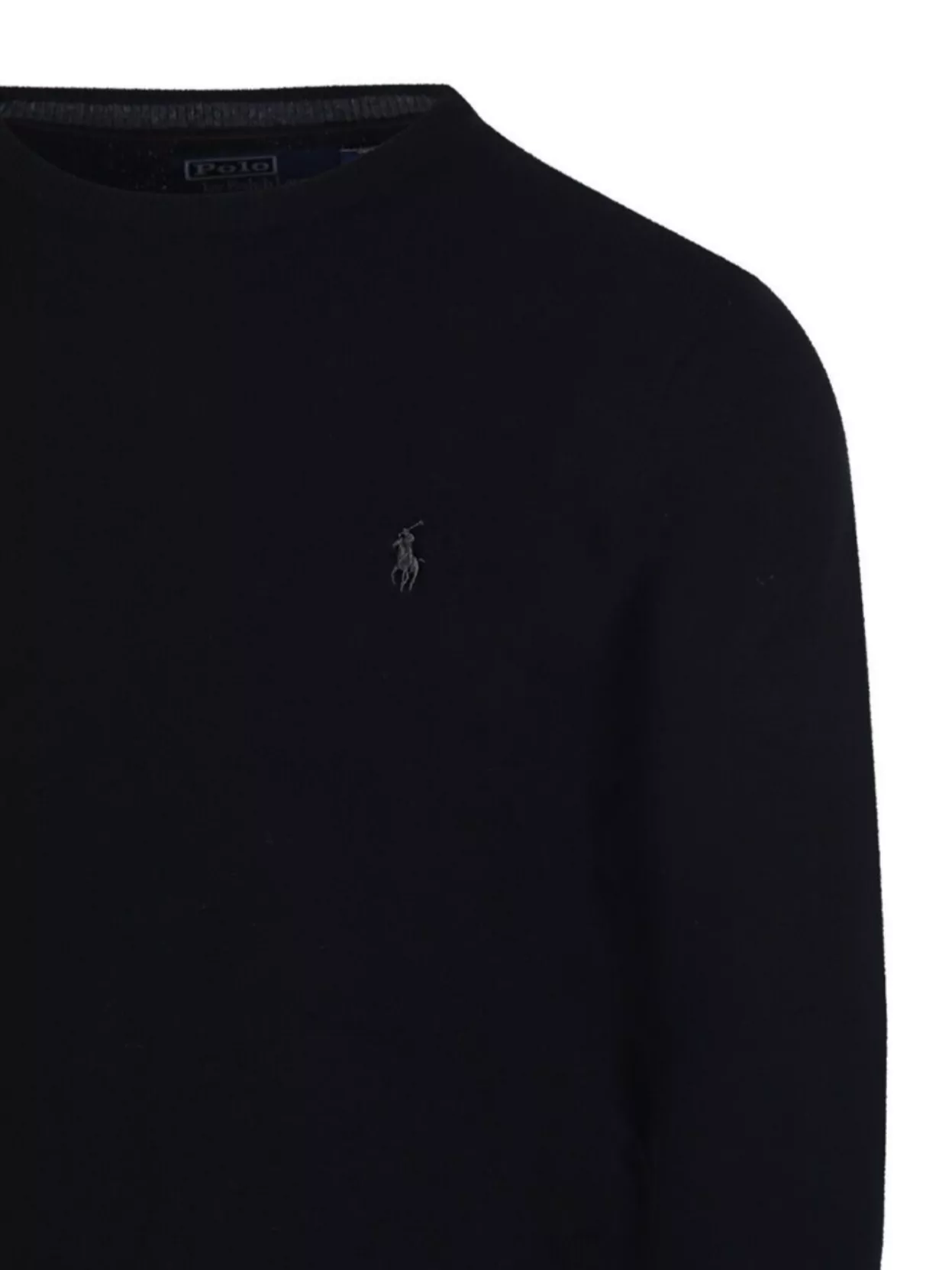 Ralph Lauren Crew Neck Long Sleeve Sweater With Ribbed Cuffs
