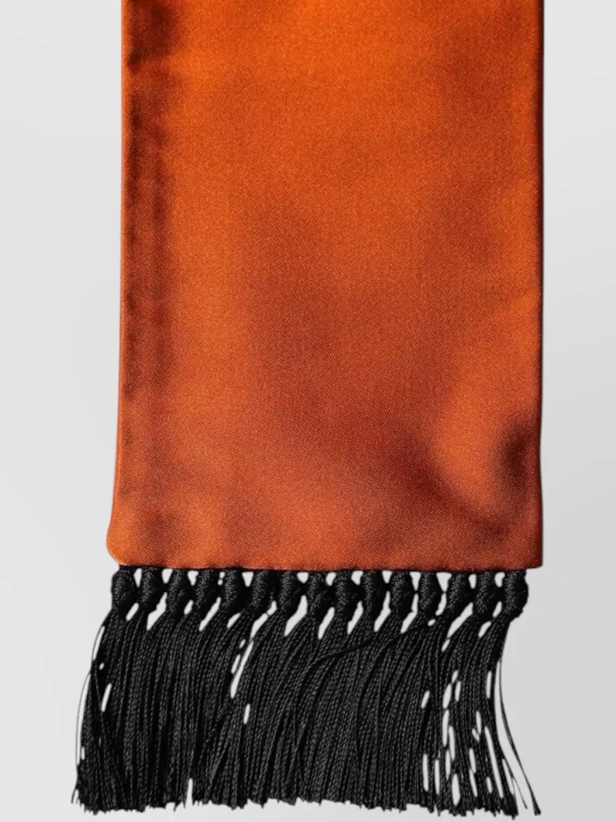 Dolce&Gabbana Silk Fringed Scarf