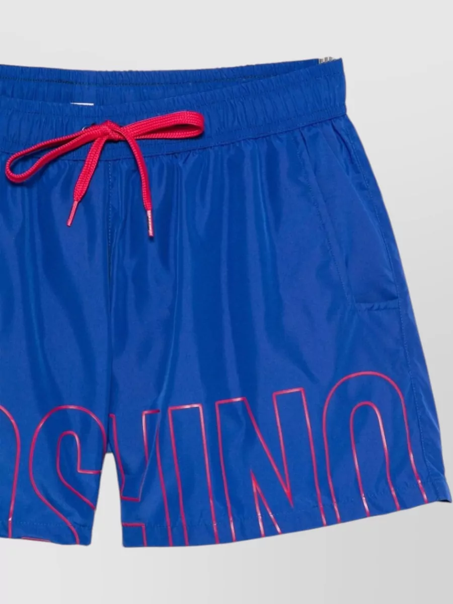 Moschino Logo-Print Deck Shorts