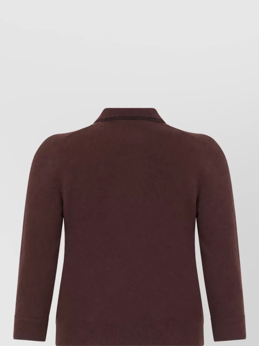 Vince Cashmere Merino Wool Polo Jumper