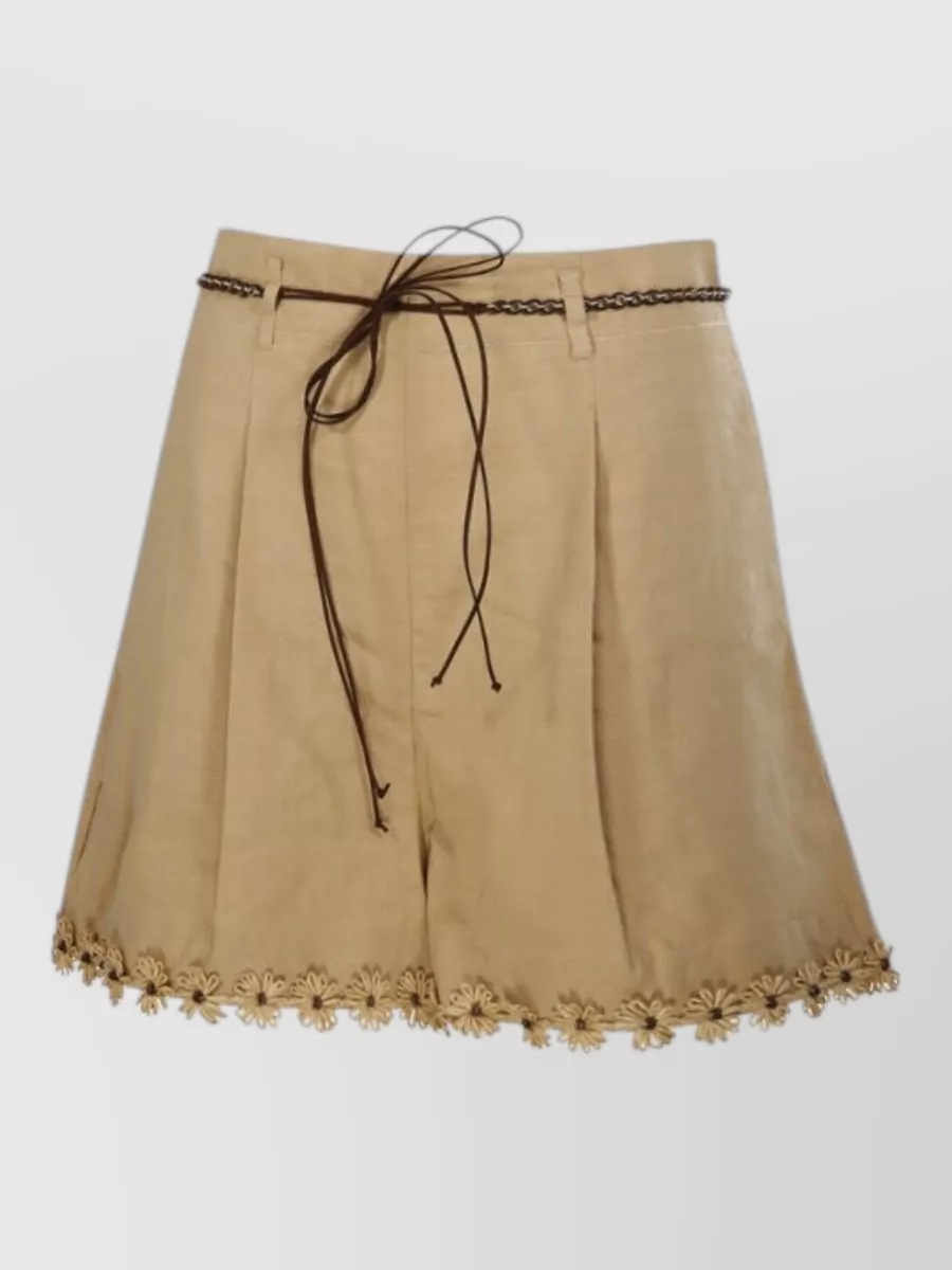Zimmermann cotton knee-length shorts