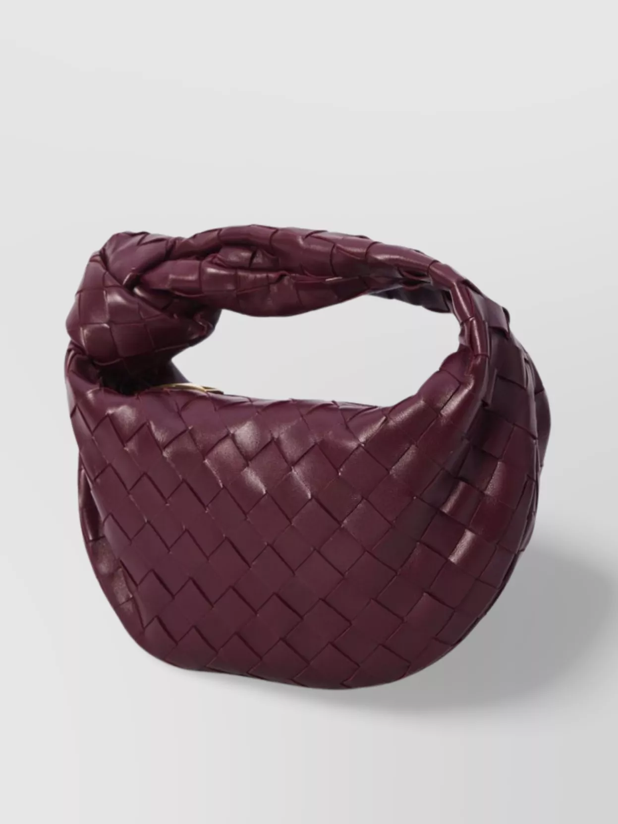 Bottega Veneta Mini Woven Leather Top Handle Bag